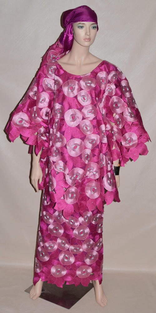 "African CELEBRITY women attire -CIRCLE LACE"